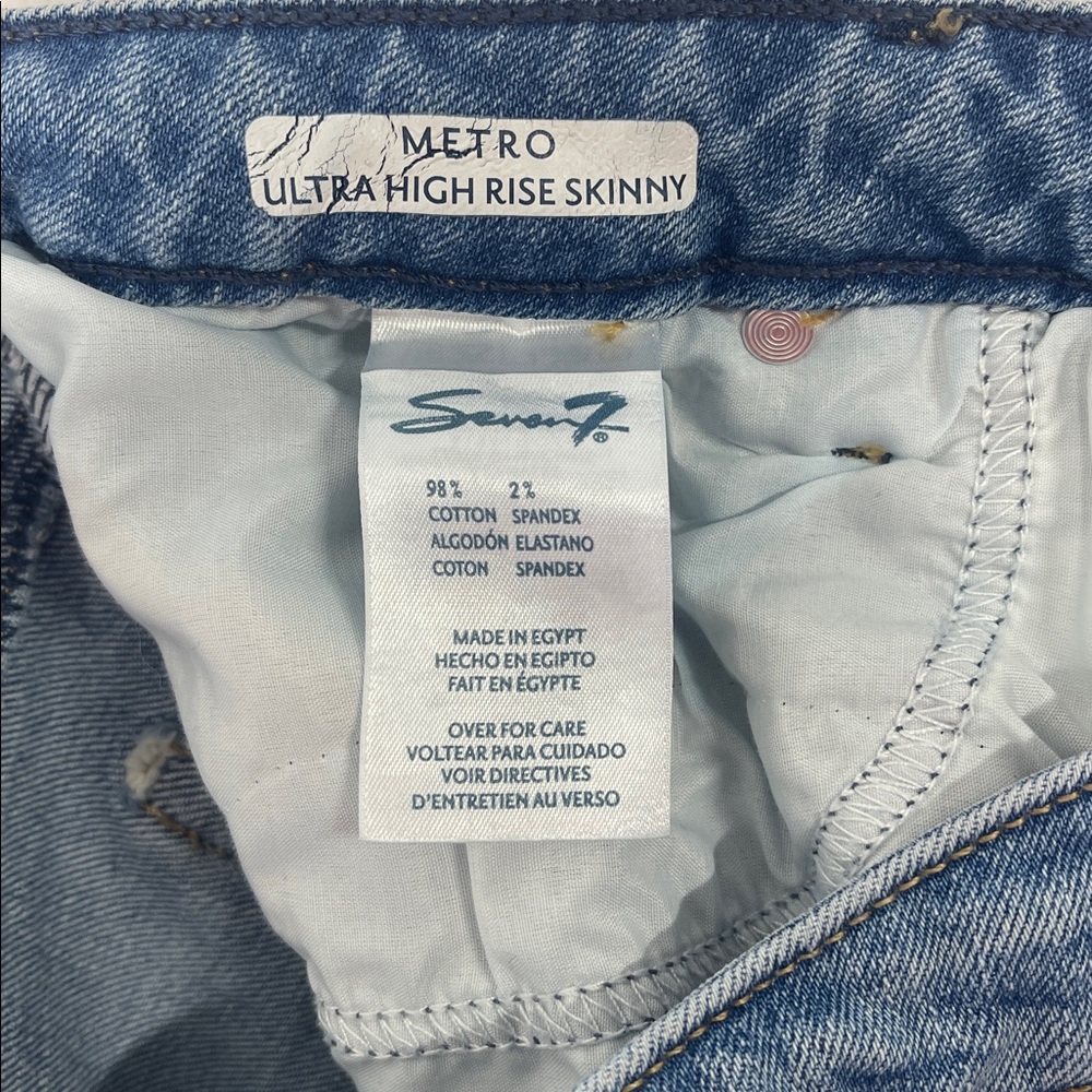 Seven7 Metro Ultra High Rise Skinny Jeans Size 12 - Picture 3 of 9
